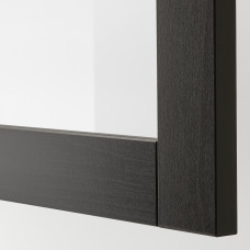 Доставка из Польши ⭐⭐⭐⭐⭐ BESTA kombinacja na TV/szklane drzwi, czarnybraz/Lappviken czarnobrazowe szklo przezroczyste, 240x42x231 cm,ИКЕА-99412158, Евро Икеа Калининград