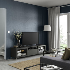 Доставка из Польши ⭐⭐⭐⭐⭐ BESTA szafka pod TV, ciemnoszary Lappviken/Sindvik ciemnoszary, 180x42x48 cm,ИКЕА-89555690, Евро Икеа Калининград