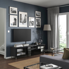 Доставка из Польши ⭐⭐⭐⭐⭐ BESTA szafka pod TV, ciemnoszary Selsviken/Fallsvik antracyt, 180x42x48 cm,ИКЕА-99556123, Евро Икеа Калининград