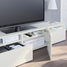 Доставка из Польши ⭐⭐⭐⭐⭐ BESTA szafka pod TV, bialy/Hanviken bialy, 180x42x39 cm,ИКЕА-99399072, Евро Икеа Калининград