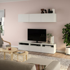 Доставка из Польши ⭐⭐⭐⭐⭐ BESTA szafka pod TV, bialy/Lappviken bialy, 180x42x185 cm,ИКЕА-19476818, Евро Икеа Калининград