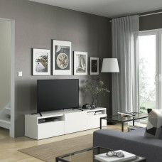 Доставка из Польши ⭐⭐⭐⭐⭐ BESTA szafka pod TV, bialy/Lappviken bialy, 180x42x39 cm,ИКЕА-59399074, Евро Икеа Калининград
