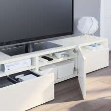 Доставка из Польши ⭐⭐⭐⭐⭐ BESTA szafka pod TV, bialy/Selsviken polysk/biel, 180x42x39 cm,ИКЕА-69399078, Евро Икеа Калининград
