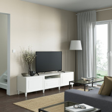 Доставка из Польши ⭐⭐⭐⭐⭐ BESTA szafka pod TV, bialy/Smeviken/Kabbarp bialy, 180x42x48 cm,ИКЕА-09384536, Евро Икеа Калининград