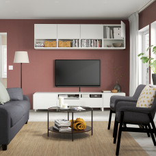 Доставка из Польши ⭐⭐⭐⭐⭐ BESTA szafka pod TV, bialy/Vasterviken/Stubbarp bialy, 240x42x230 cm,ИКЕА-39436020, Евро Икеа Калининград