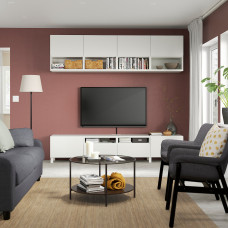 Доставка из Польши ⭐⭐⭐⭐⭐ BESTA szafka pod TV, bialy/Vasterviken/Stubbarp bialy, 240x42x230 cm,ИКЕА-39436020, Евро Икеа Калининград