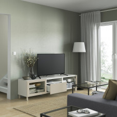 Доставка из Польши ⭐⭐⭐⭐⭐ BESTA szafka pod TV, bialy Sindvik/Lappviken/Mejarp jasnoszary/bezowy, 180x42x48 cm,ИКЕА-59435915, Евро Икеа Калининград