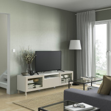 Доставка из Польши ⭐⭐⭐⭐⭐ BESTA szafka pod TV, bialy Sindvik/Lappviken/Mejarp jasnoszary/bezowy, 180x42x48 cm,ИКЕА-59435915, Евро Икеа Калининград
