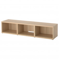 Доставка из Польши BESTA szafka pod TV, dab bejcowany na bialo, 180x40x38 cm ИКЕА-60474072, ЕВРОИКЕА Калининград