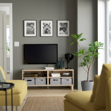 Доставка из Польши ⭐⭐⭐⭐⭐ BESTA szafka pod TV, imitacja debu bejcowanego na bialo, 120x40x48 cm,ИКЕА-09061230, Евро Икеа Калининград