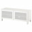 Доставка из Польши BESTA lawa TV z drzwiami, bialy/Mortviken/Stubbarp bialy, 120x42x48 cm ИКЕА-79417840, ЕВРОИКЕА Калининград