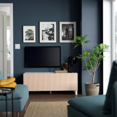 Доставка из Польши ⭐⭐⭐⭐⭐ BESTA lawa TV z drzwiami, bialy Bjorkoviken/Stubbarp/okl brzoz, 120x42x48 cm,ИКЕА-39419445, Евро Икеа Калининград