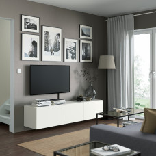 Доставка из Польши ⭐⭐⭐⭐⭐ BESTA lawa TV z drzwiami, bialy/Lappviken bialy, 180x42x38 cm,ИКЕА-89330691, Евро Икеа Калининград