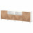 Доставка из Польши BESTA lawa TV z drzwiami i szufladami, bialy/Hedeviken/Stubbarp okl deb, 240x42x74 cm ИКЕА-79435938, ЕВРОИКЕА Калининград