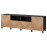 Доставка из Польши BESTA lawa TV z drzwiami i szufladami, czarnybraz/Hedeviken/Stubbarp okl deb, 240x42x74 cm ИКЕА-89421629, ЕВРОИКЕА Калининград