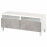 Доставка из Польши BESTA lawa TV z szufladami, bialy/Kallviken/Stubbarp jasnoszary, 120x42x48 cm ИКЕА-19435861, ЕВРОИКЕА Калининград