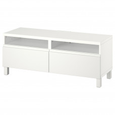 Доставка из Польши BESTA lawa TV z szufladami, bialy/Vasterviken/Stubbarp bialy, 120x42x48 cm ИКЕА-59420004, ЕВРОИКЕА Калининград