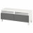 Доставка из Польши BESTA lawa TV z szufladami, bialy/Vasterviken/Stubbarp ciemnoszary, 120x42x48 cm ИКЕА-29420005, ЕВРОИКЕА Калининград