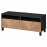 Доставка из Польши BESTA lawa TV z szufladami, czarnybraz Hedeviken/Stubbarp/okl deb, 120x42x48 cm ИКЕА-19424037, ЕВРОИКЕА Калининград