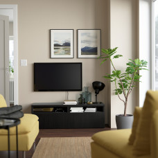 Доставка из Польши ⭐⭐⭐⭐⭐ BESTA lawa TV z szufladami, czarnybraz/Lappviken czarnybraz, 120x42x39 cm,ИКЕА-59324328, Евро Икеа Калининград
