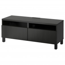 Доставка из Польши BESTA lawa TV z szufladami, czarnybraz/Lappviken/Stubbarp czarnybraz, 120x42x48 cm ИКЕА-19399189, ЕВРОИКЕА Калининград
