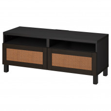 Доставка из Польши BESTA lawa TV z szufladami, czarnybraz/Studsviken/Stubbarp ciemnobrazowy, 120x42x48 cm ИКЕА-69435868, ЕВРОИКЕА Калининград