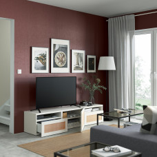 Доставка из Польши ⭐⭐⭐⭐⭐ BESTA lawa TV z szufladami i drzwiami, bialy/Studsviken bialy, 180x42x39 cm,ИКЕА-59420363, Евро Икеа Калининград