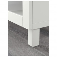Доставка из Польши ⭐⭐⭐⭐⭐ BESTA lawa TV z szufladami, Lappviken/Sindvik biale szklo przezroczyste, 180x40x74 cm,ИКЕА-49194105, Евро Икеа Калининград