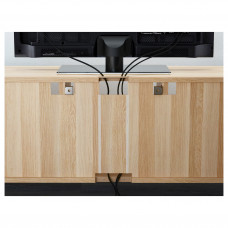 Доставка из Польши ⭐⭐⭐⭐⭐ BESTA lawa TV z szufladami, Lappviken/Sindvik dab bejcowany bialo szk bezbarwne, 180x40x74 cm,ИКЕА-89194108, Евро Икеа Калининград