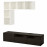 Доставка из Польши BESTA / EKET kombinacja szafek pod TV, bialy/czarnobrazowy, 180x42x170 cm ИКЕА-49204411, ЕВРОИКЕА Калининград