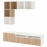 Доставка из Польши BESTA / EKET kombinacja szafek pod TV, bialy/dab bejcowany na bialo, 180x42x170 cm ИКЕА-89437748, ЕВРОИКЕА Калининград