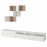 Доставка из Польши BESTA / EKET kombinacja szafek pod TV, bialy/dab bejcowany na bialo, 300x42x210 cm ИКЕА-79437763, ЕВРОИКЕА Калининград
