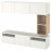 Доставка из Польши BESTA / EKET szafka pod TV, bialy/Selsviken polysk/biel, 180x42x166 cm ИКЕА-29476766, ЕВРОИКЕА Калининград