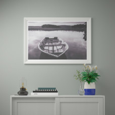 Доставка из Польши ⭐⭐⭐⭐⭐ BILD плакат, Lodka na jeziorze Finnsjon, 91x61 cm,ИКЕА-00442258, Евро Икеа Калининград