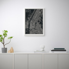 Доставка из Польши ⭐⭐⭐⭐⭐ BILD плакат, New York City New, 50x70 cm,ИКЕА-80435857, Евро Икеа Калининград