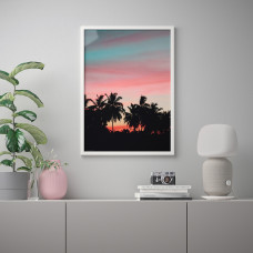 Доставка из Польши ⭐⭐⭐⭐⭐ BILD плакат, Zachod slonca palmy, 50x70 cm,ИКЕА-10442210, Евро Икеа Калининград