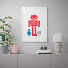 Доставка из Польши ⭐⭐⭐⭐⭐ BILD плакат, przepraszam Panie Robocie, 50x70 cm,ИКЕА-30441827, Евро Икеа Калининград