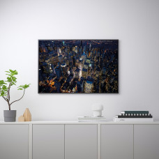 Доставка из Польши ⭐⭐⭐⭐⭐ BILD плакат, swiatla Nowego Jorku, 91x61 cm,ИКЕА-60441835, Евро Икеа Калининград