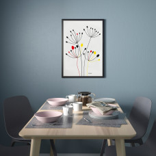 Доставка из Польши ⭐⭐⭐⭐⭐ BILD плакат, tanczace glowki czosnku, 50x70 cm,ИКЕА-90441848, Евро Икеа Калининград
