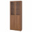 Доставка из Польши BILLY / OXBERG regal para drzw panelowych/szklan, brazowy orzech, 80x30x202 cm ИКЕА-69483326, ЕВРОИКЕА Калининград