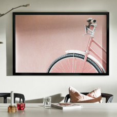 Доставка из Польши ⭐⭐⭐⭐⭐ BJORKSTA Картина с рамой, розовый байк/чёрный, 118x78 cm,ИКЕА-39416734, Евро Икеа Калининград