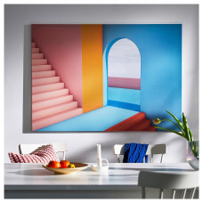 Доставка из Польши ⭐⭐⭐⭐⭐ BJORKSTA obraz z rama, wejscie/czarny, 140x100 cm,ИКЕА-39508917, Евро Икеа Калининград