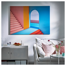 Доставка из Польши ⭐⭐⭐⭐⭐ BJORKSTA obraz z rama, wejscie/czarny, 140x100 cm,ИКЕА-39508917, Евро Икеа Калининград