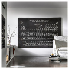 Доставка из Польши ⭐⭐⭐⭐⭐ BJORKSTA obraz z rama, uklad okresowy/srebrny, 200x140 cm,ИКЕА-59508940, Евро Икеа Калининград