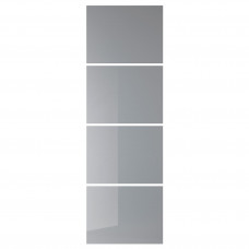 Доставка из Польши BJORNOYA 4 панели для коробки раздвижной двери, эффект серого окрашивания, 75x236 cm ИКЕА-60480756, ЕВРОИКЕА Калининград