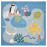 Доставка из Польши BLAVINGAD dywan, wzor zwierzeta oceanu/wielobarwny, 133x133 cm ИКЕА-80528366, ЕВРОИКЕА Калининград