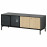 Доставка из Польши BOASTAD szafka pod TV, czarny/okl deb, 121x42x45 cm ИКЕА-80507024, ЕВРОИКЕА Калининград