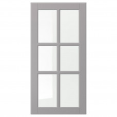 Доставка из Польши ⭐⭐⭐⭐⭐ BODBYN drzwi szklane, szary, 40x80 cm,ИКЕА-30485048, Евро Икеа Калининград