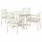 Доставка из Польши BONDHOLMEN stol+4 krzesla z podlok., na zew., bialy/bezowy/Froson/Duvholmen bezowy ИКЕА-39549847, ЕВРОИКЕА Калининград