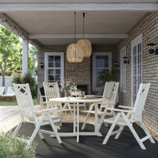 Доставка из Польши ⭐⭐⭐⭐⭐ BONDHOLMEN stol+4 rozkl. krzesel, na zewnatrz, bialy/bezowy,ИКЕА-39549871, Евро Икеа Калининград